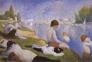 Georges Seurat Bathers at Asnieres oil